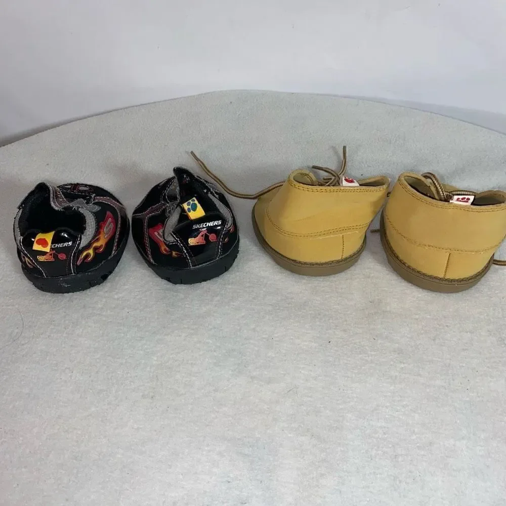 Build a Bear lot of shoes boots two pairs included Skechers BAB